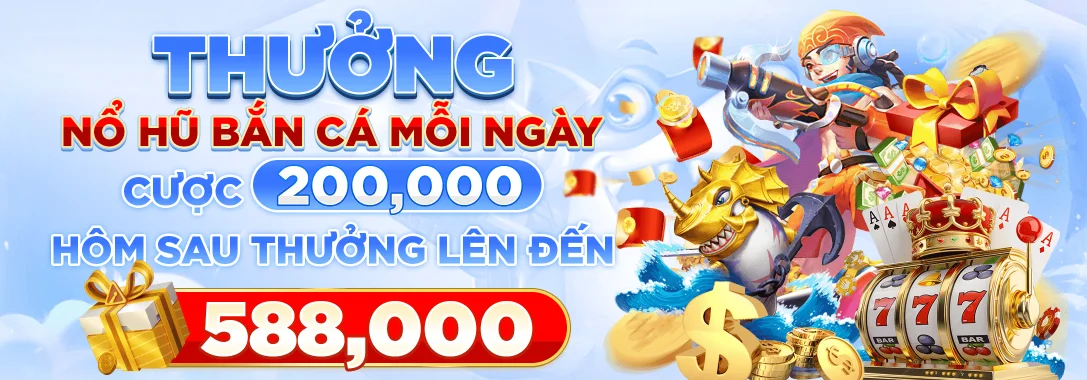 slots and fish shooting daily bonus banner